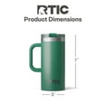 thumbnail image 5 of RTIC 16 oz Ceramic Lined Insulated Road Trip Travel Mug, Leak-Resistant Lid, Pine Tree, 5 of 7