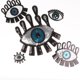 thumbnail image 1 of de Lentejuelas con Forma de Ojos, 5 Uds., Insignia de Tela para , Manualidades, Decoración, 1 of 9