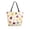 Colorful Autumn Leaves Pattern, variant on Open Top Canvas Tote Bag with Zipper Reusable Shopping Bag 13.5x15" Roomy Carryall Beautiful Autumn Forest