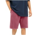thumbnail image 2 of ZyeKqe Lounge Shorts for Men Drawstring High Waisted Causal Shorts Solid Color Wide Leg Summer Shorts, 2 of 8