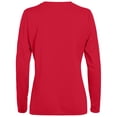 thumbnail image 3 of Augusta Ladies Long Sleeve Wicking T-Shirt 1788 Red Xs, 3 of 3