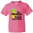 thumbnail image 3 of Inktastic Be a Pineapple In a World Full of Apples Youth T-Shirt, 3 of 5