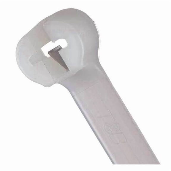 Cable Tie, 13-1/2 in L, 4 in Max Bundle Dia., Natural, Nylon 6/6, 120 lb Strength, 50 PK