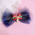 thumbnail image 4 of ZUARFY Big Bow Bell Barrette Gauze Bowknot Hair Clips Christmas Bows Hair Side Clips, 4 of 13