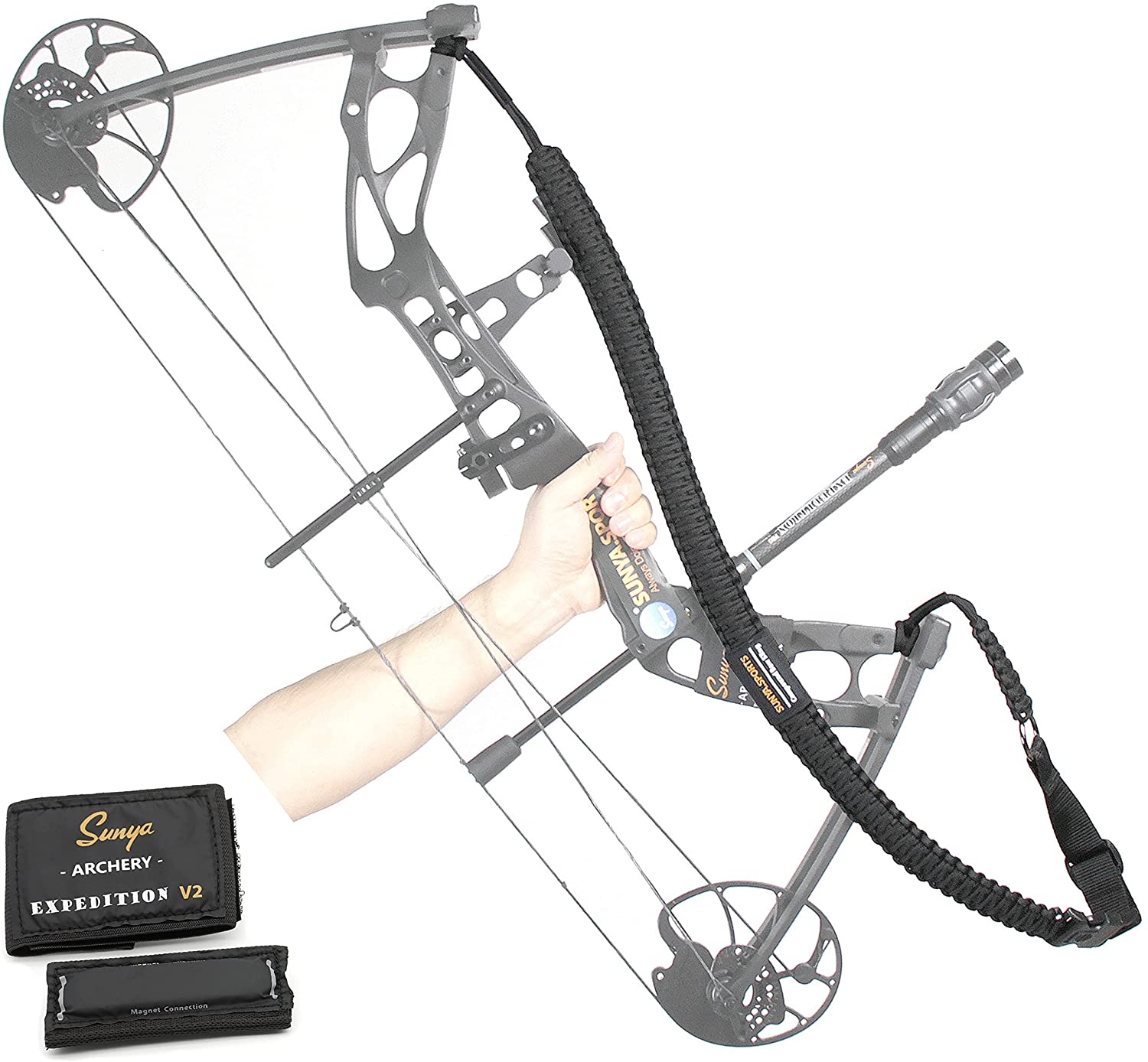 SUNYA Paracord Compound Bow Sling with V2 Upgraded Connection