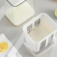 thumbnail image 5 of Yogurt Strainer, Double-Set Yogurt Strainer Separator, PP Material Greek Yogurt Maker for Whey Separation, Nut , Juice, , Tofu, Cheese, 1 Pcs, 4.25x3.54x6.93", 5 of 5