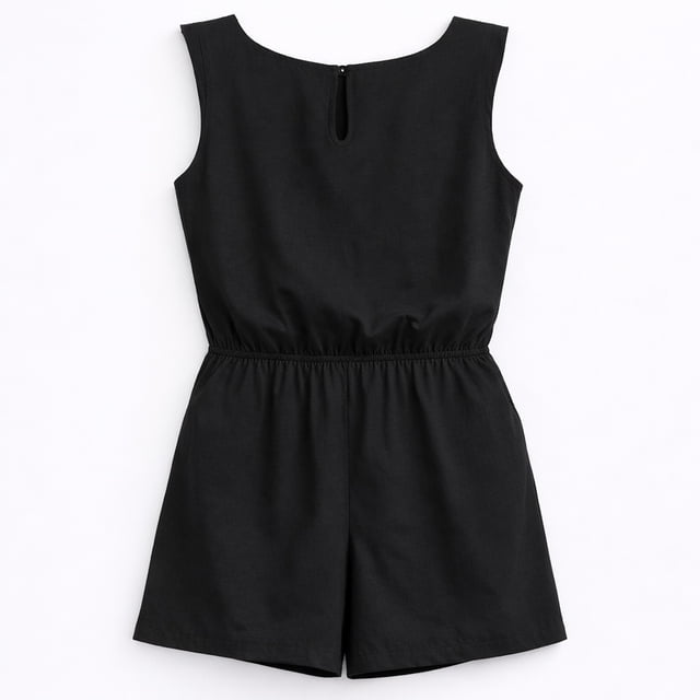 Jumpsuit George para Mujer, sin Manga Negro Talla Eg