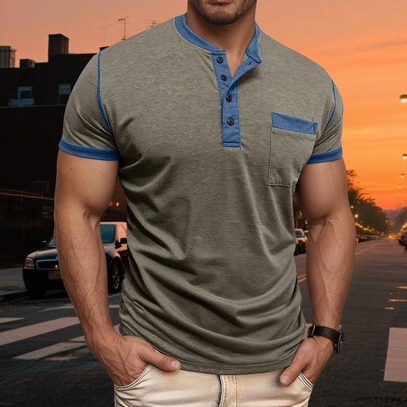 Mens Everyday Casual Short Sleeve T Shirt with Casual Crew Neck for Daily Wear and Street Style Comfort Flex Top