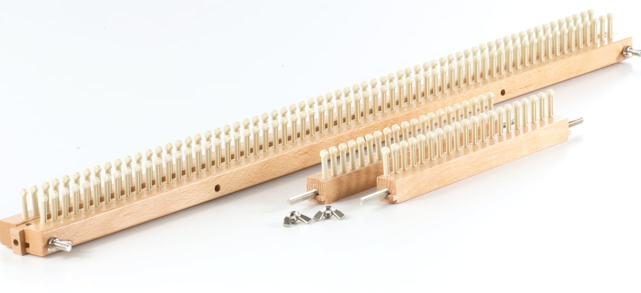 Authentic Knitting Board 28" Knitting Loom Board, 168 Pegs, Wood Adjustable Knitting Loom