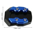 thumbnail image 3 of Unique Bargains 1 Set Aluminum Alloy Motorcycle Kickstand Plate Pad for Yamaha XMAX/NMAX 2020-2023 with Wrench Black Blue, 3 of 7