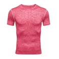 thumbnail image 3 of Short Sleeve Shirts for Men, Mens Workout Shirts Lightweight Sport Gym Training Bodybuilding Tops Breathable Moisture Wicking Quick Dry Athletic Tees, 3 of 5
