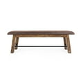 thumbnail image 2 of Jofran Cannon Valley Distressed Industrial 56" Distressed Wood Bench with Upholstered Seat, 2 of 12