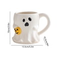 thumbnail image 4 of Halloween Relief Coffee Mug, Cute Tea Coffee Mugs, Ceramic Coffee Cups with 3D Embossed Design, Halloween Gifts for Women, Mugs for Halloween Decor Party (White), 4 of 7
