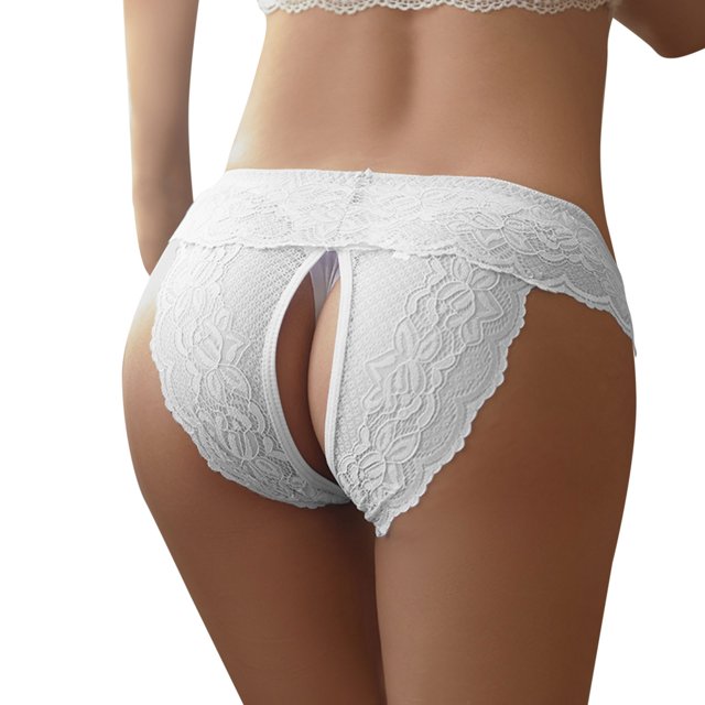 Aayomet Culottes Bikini pour Femmes g-String Strings Lingerie pour Femmes Culottes Bikini pour Femmes (Blanc, TTG)