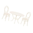 thumbnail image 4 of Juego de 3 sillas de mesa de café en miniatura para casa de muñecas, 1/12, elegante adorno de jardín de hadas para micropaisaje, casa de muñecas, 4 of 8