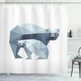 thumbnail image 1 of Ambesonne Polar Bear Shower Curtain, Nordic Animal Art, 69"Wx70"L, Pale Grey Grey, 1 of 3