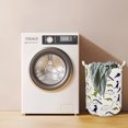 thumbnail image 3 of Xmushyra Laundry Basket, Large Collapsible Laundry Hamper with Waterproof PE Lining, Canvas Clothes Storage Basket with Handles for Kids Room, Nursery, Bedroom, Toy Storage, 63L, 3 of 6