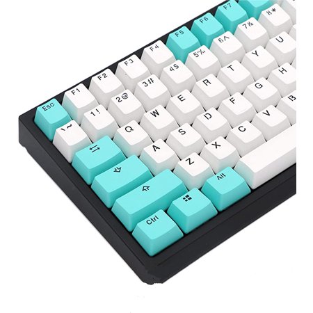 Two Color Key Board Blue White Two-Color Mechanical Keyboard Two-Color Keycap 61 Keys, OEM ...