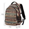 thumbnail image 2 of FORMRS Kids School Backpack Elementary Student Unisex Travel Bookbag with Reflective Stripes, Tribal Art, 2 of 7