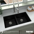 thumbnail image 5 of Karran Usa Qu-810 Quartz Qu 32" Undermount Double Basin Quartz Composite Kitchen Sink -, 5 of 12