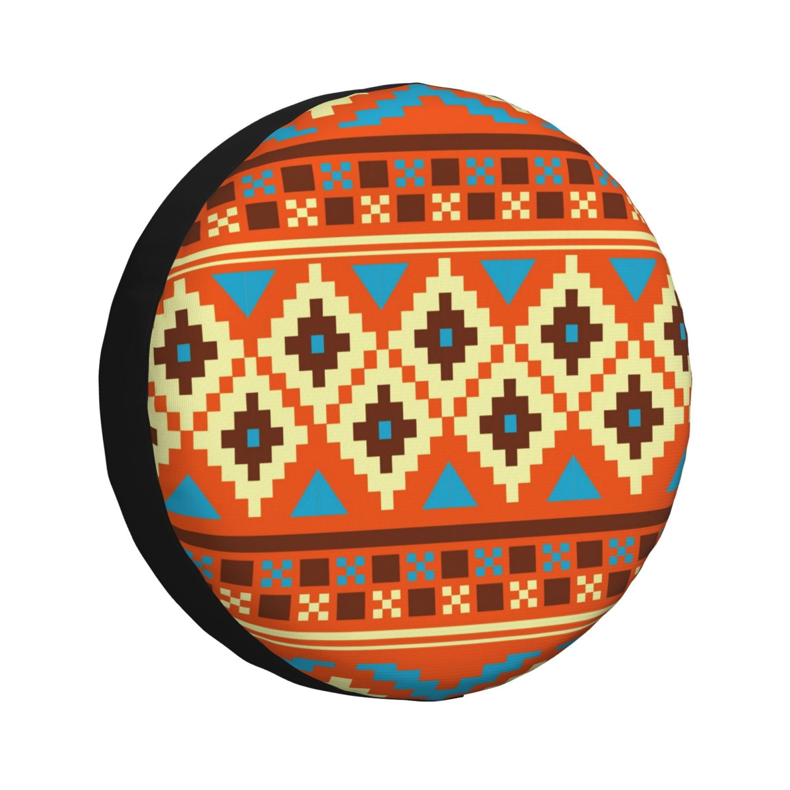 DouZhe Waterproof Spare Tire Cover, Retro Indian Tribe Geometry Prints
