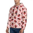 thumbnail image 3 of Xecao Cute Ladybugs 1 Pattern Men's Adult Pullover Hoodie,Hooded Sweatshirt-4X-Large, 3 of 7