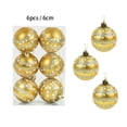 thumbnail image 3 of 6/12/24 piezas de bolas navideñas rojas doradas para colgar en el árbol de Navidad, bolas grandes para decoración del hogar, decoraciones para fiestas navideñas, 3 of 5