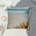 thumbnail image 2 of Shiartex Summer Beach Throw Pillow Covers\ Blue Ocean Sea Starfish Scallop Pillow Cases Coastal Nautical Theme Home Decorative Pillows Cushion Cover for Sofa Couch Chair Outdoor, 2 of 5