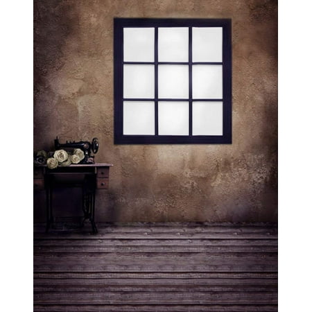 Image of ABPHOTO Polyester 5x7ft Wooden Floor Vintage Room Flowers Photography Backdrops Photo Props Studio Background