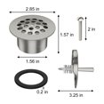 thumbnail image 5 of HOCANFLO anti-clogging drain plug, metal, accessory with bathtub drain connection kit and screws, 5 of 6