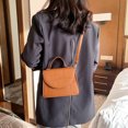 thumbnail image 3 of Bolsa Vintage Stone Pattern Messenger Tote Bag de hombro de cuero (Marrón) Ehuebsd Para estrenar, 3 of 9
