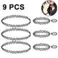 thumbnail image 1 of Gargantilla elástica, collar de estrella, gargantilla de tatuaje, collares para mujeres y niñas, collar minimalista de plástico, joyería Adepaton 222030, 1 of 9