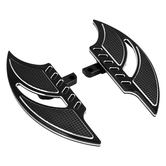 Black Gear Toe Shifter Lever Brake Arm Foot Peg Floorboards For Harley 08-23