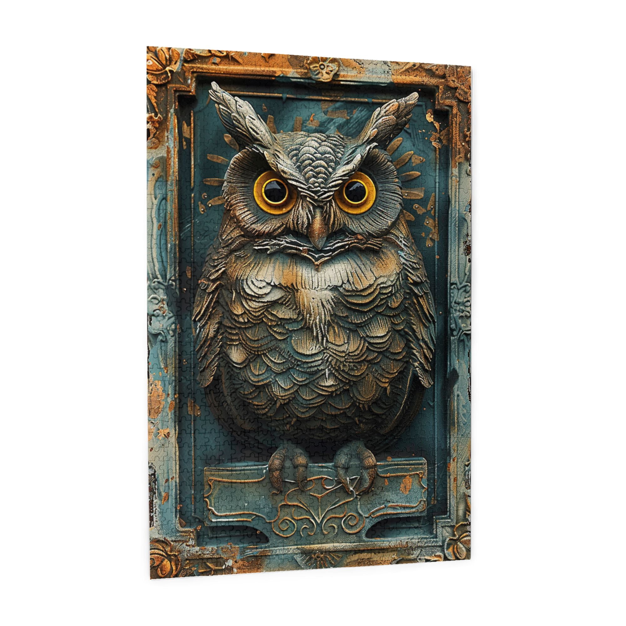 1000 PCS Classic Owl - 1000 Piece Wooden Puzzle For Adults,Funny Artwork For Animal,Characterized By Retro And Vibrant Illustrations Depicting An Owl,Enjoy The Puzzle Solving Process,Stunning Artwork