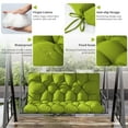 thumbnail image 4 of Kimunuk Outdoor Porch Swing Cushion, 47" X 40" X 5" Waterproof Bench Chair Replacement Cushion with 6 Ties for Patio, Grass Green, 4 of 7