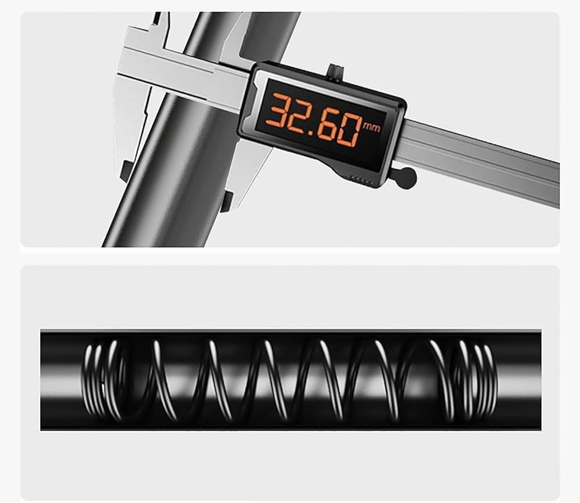 No Drill Tension Rod - Extra Long Room Divider 43-63inch, Adjustable Spring Shower Curtain Rod for Closet/Balcony, Non-slip Telescopic Pole (Black)
