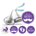 thumbnail image 1 of Darling Souvenir It's A Boy Stickers Candy Chocolate Labels 190 Pcs Party Fabor-Voilet, 1 of 2