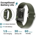 thumbnail image 3 of Tigebraver Herz P1 Smart Band Bracelet – Health Fitness Tracker For Heart Rate, Sleep, Stress, Activity & Body Temperature, 30-Day Battery, Subscription Free App, 1ATM Water Resistant, 3 of 10