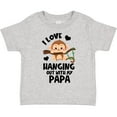 thumbnail image 3 of Inktastic Monkey I Love Hanging out with My Papa Boys or Girls Toddler T-Shirt, 3 of 5