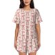 thumbnail image 1 of Balery pink hand drawn bows Conjunto de Pijama para Mujer con Estampado, Dos Piezas de Manga Corta y Shorts, Ropa de Dormir Suave con Cuello Redondo y Bolsillos-Large, 1 of 6