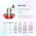 thumbnail image 5 of YiZYiF Girls Santa Elf Christmas Costume Camisole Mesh Tutu Dress for Figure Ice Skating Dance Party Green 6, 5 of 5