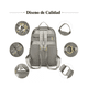 thumbnail image 5 of Bolsas Mochilas Escolares De Mujer Bolso Antirrobo 2 piezas Moda CAQUI, 5 of 5