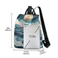 thumbnail image 3 of FORMRS Women's Travel Backpack Purse Anti-Theft Hidden Pockets Casual Shoulder Bag, Rolling Waves, 3 of 7