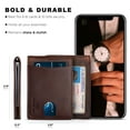 thumbnail image 5 of Serman Brands Money Clip Slim Wallet | Mens Wallets Thin Front Pocket | RFID Blocking Card Holder | Minimalist Mini Bifold Wallet |Texas Brown, 5 of 7