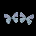 thumbnail image 2 of 20pc Organza Fabric For DIY Jewelry Making Crafts Butterfly Medium Purple 40.5x49mm, 2 of 2