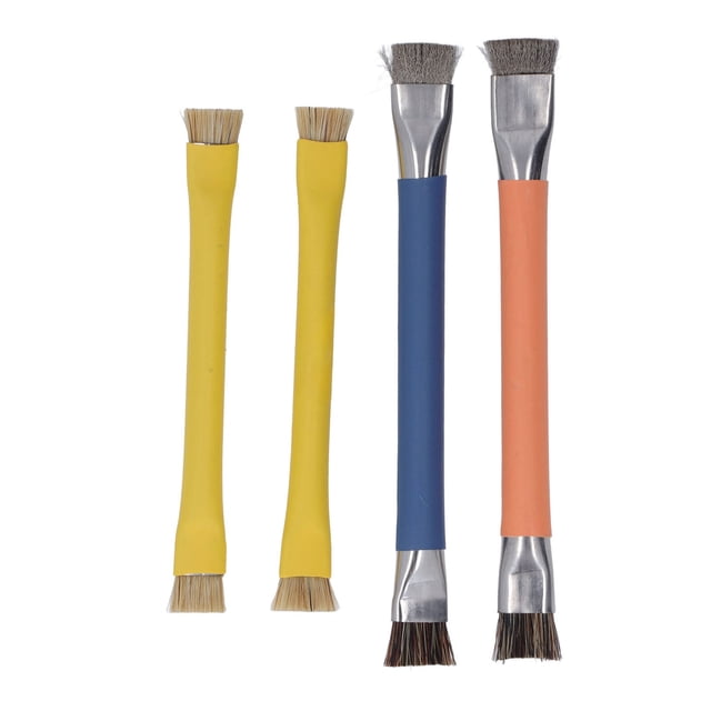YUMILI Cepillo De Limpieza De Teclado De 4 Piezas - Kit De Cepillo De Limpieza De Mantenimiento Electrónico De Acero Inoxidable con Mango De ABS Antiestático