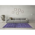 thumbnail image 3 of Ahgly Company Indoor Square Abstract Blue Modern Area Rugs, 7' Square, 3 of 4