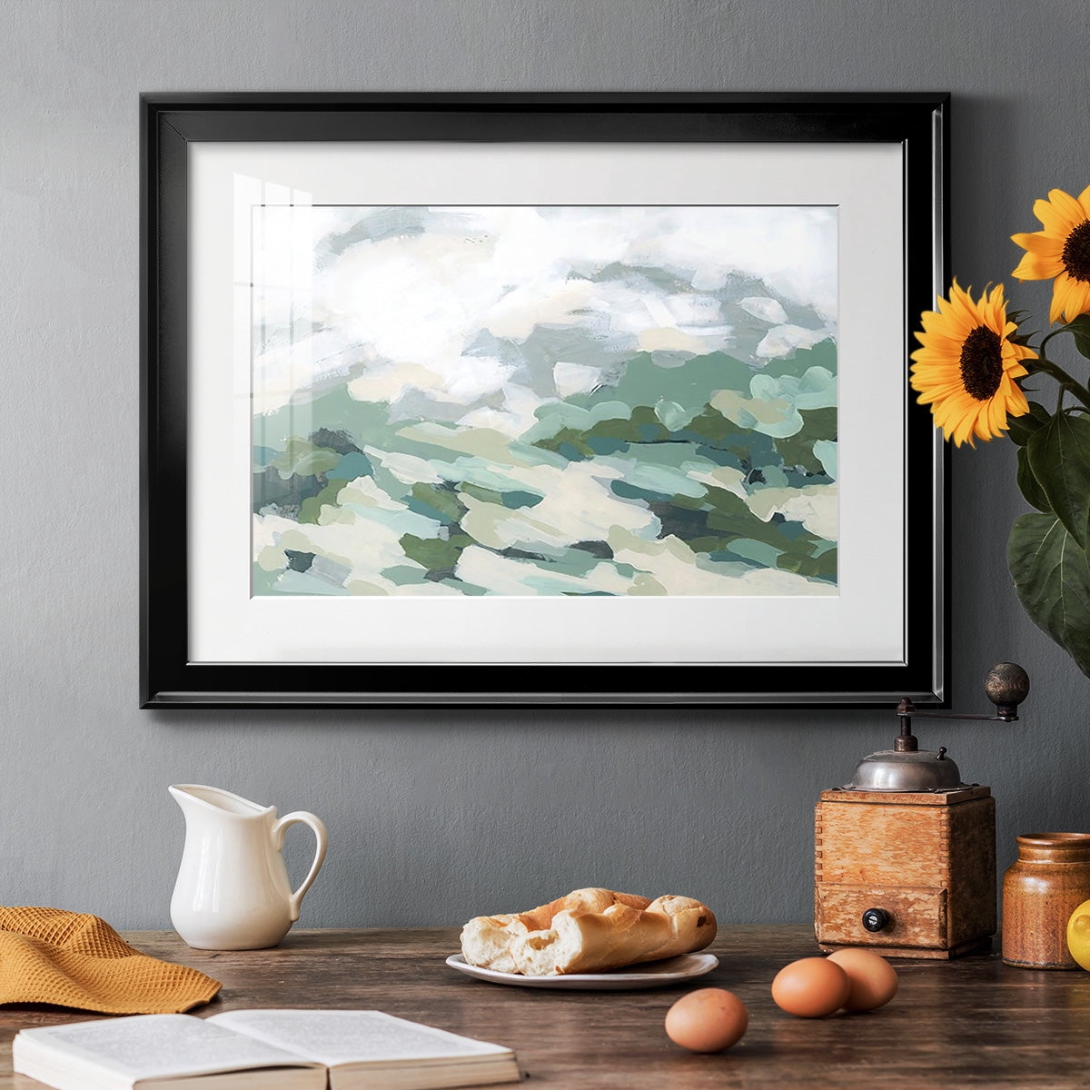 Verdant Hillside I Premium Framed Print - Ready to Hang
