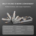 thumbnail image 3 of Compact Stainless Steel Screwdrivers Includes Foldable Hex, Flathead & Phillips Screwdrivers and Box Cutter - Camera Tool for Photographers, 3 of 5