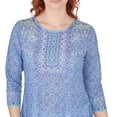 thumbnail image 5 of Larky Lark Womens Burnout Geometric Knit Top, 5 of 5